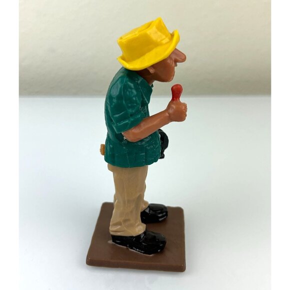 Wilton Old Man Hammer Big Thumb Cake Topper Plastic 1980 Figure Hong Kong VTG - Picture 4 of 8
